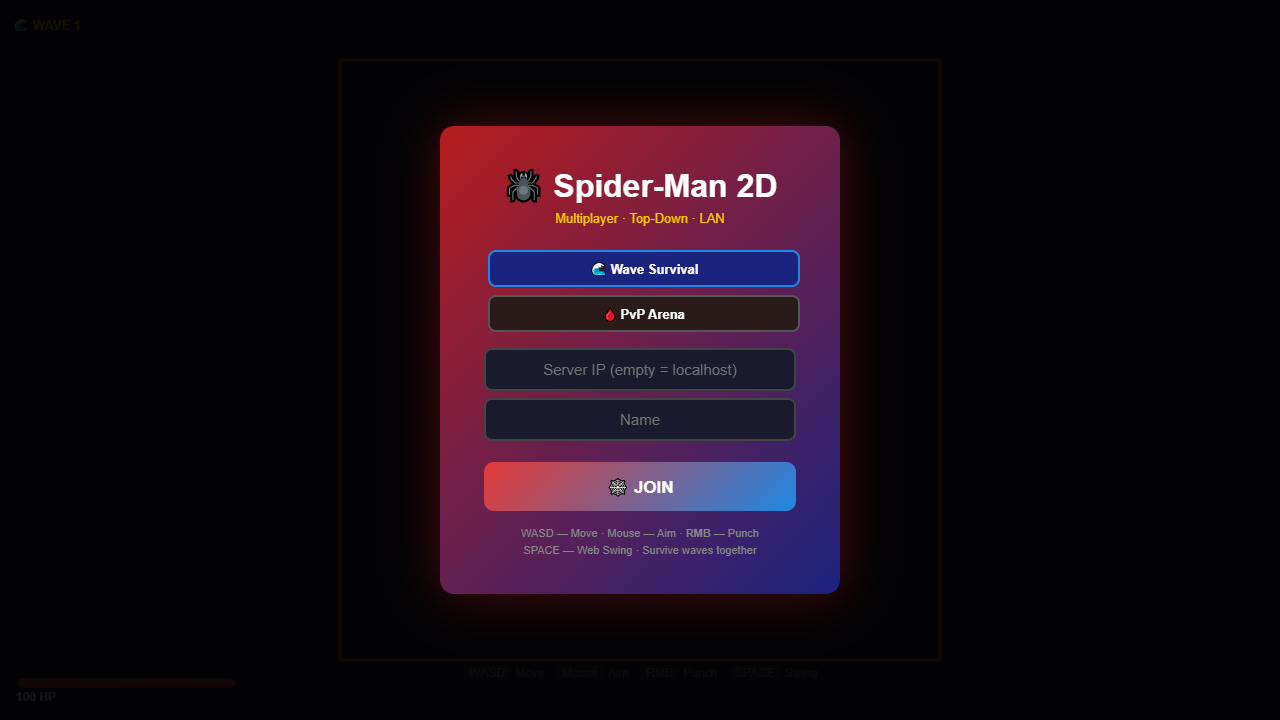 Скриншот Spider-Man 2D Multiplayer